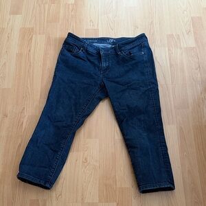 LOFT Women's Deep Indigo Cropped Jeans
